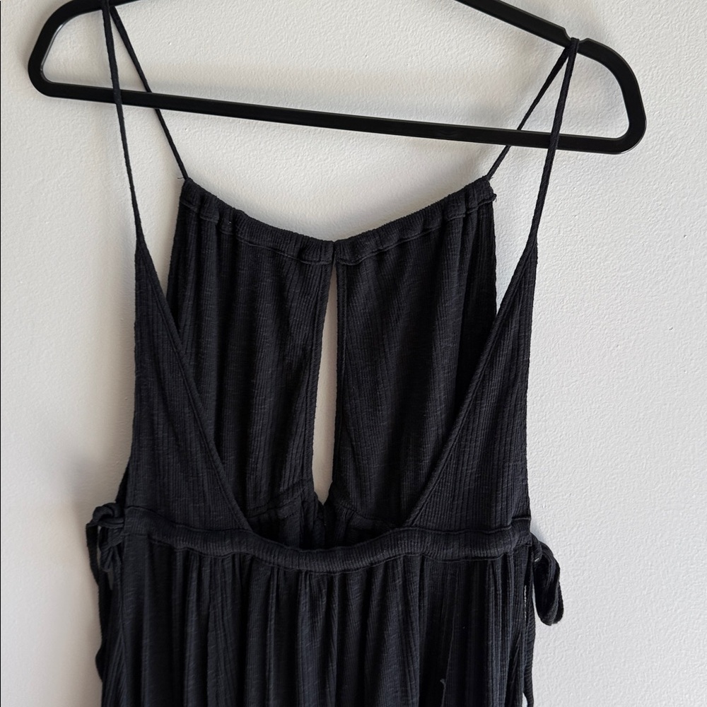 Free People Black Spaghetti-Strap Maxi Dress